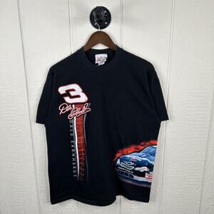 Vintage 90's NASCAR Dale Earnhardt The Intimidator Graphic Tee Large